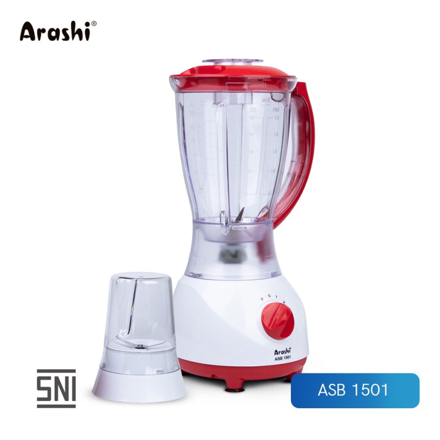 Arashi Stand Blender ASB 1501 Pelumat/ Jar Plastik/ 3 Mode Kecepatan