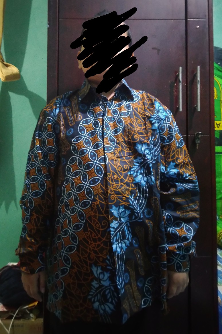 Batik Pria Lengan Panjang Batik Rezz Art Motif Garuda Size M L Xl Xxl 3l 4l 5l 6l Jumbo Reguler