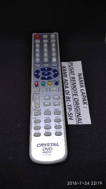 REMOTE REMOT DVD CRYSTAL G SERIES ORIGINAL ASLI