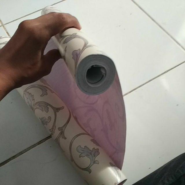 V013ls Wallpaper Sticker Ku Vintage Silver - Wallpaper Dinding