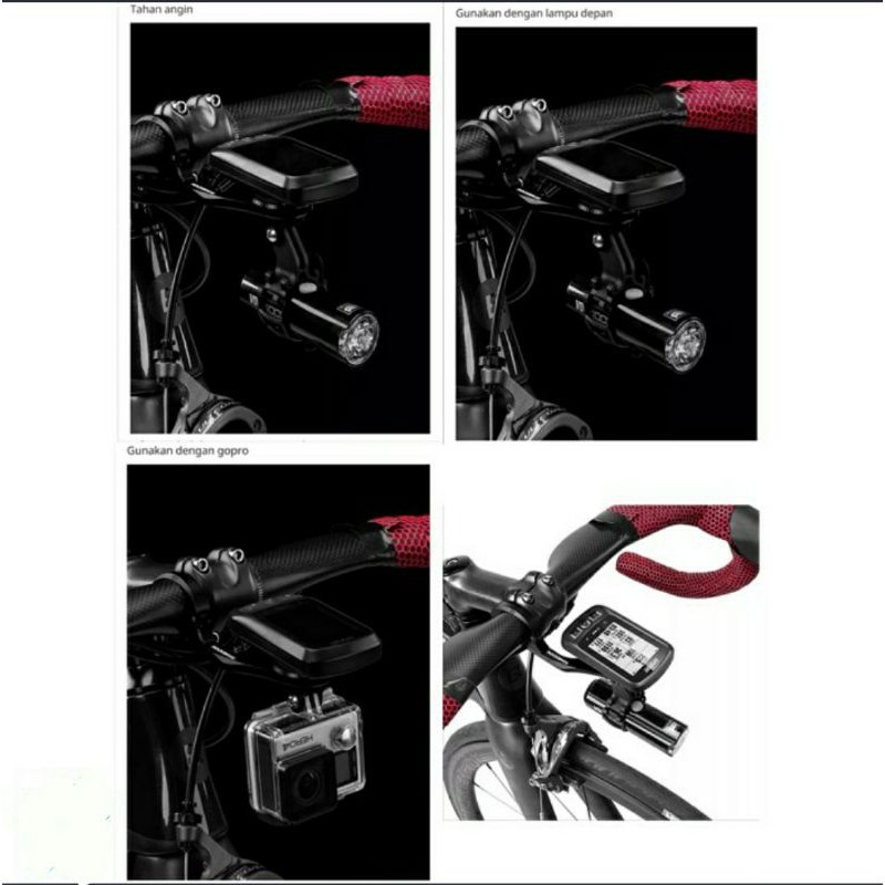 Rockbros brecket gps lampu camera gopro YSZ Bicycle Mount