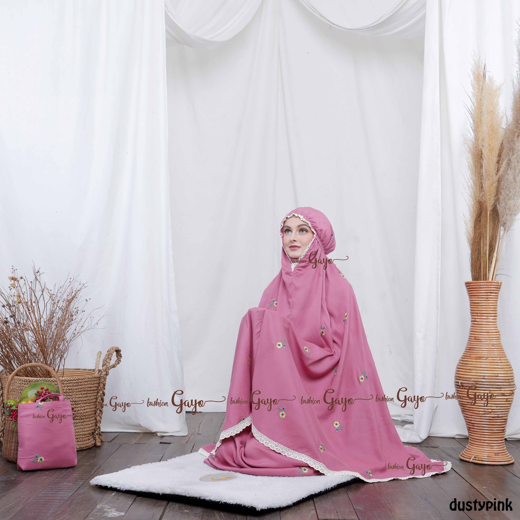 Mukena bali rayon bordir dewasa fidelinaseries