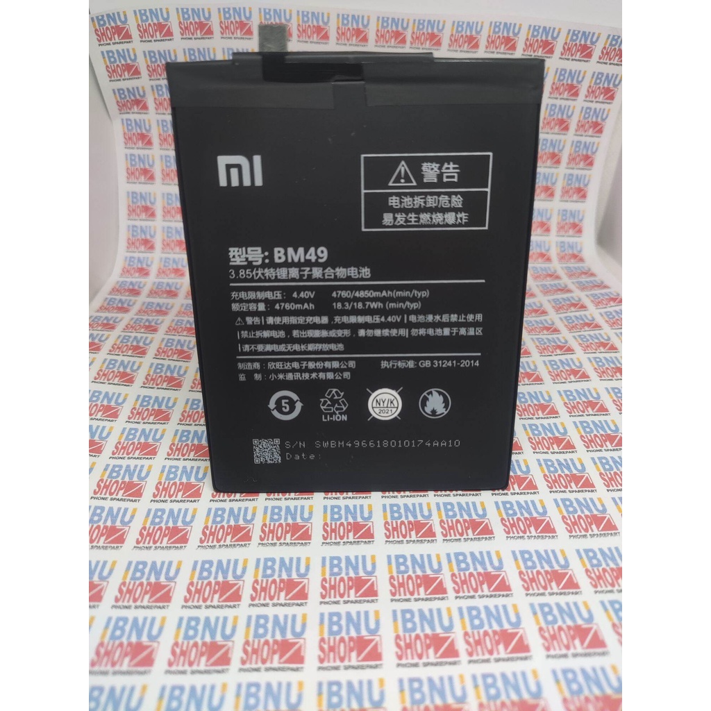 Baterai XiaoMi BM49 Mi Max 1 Original Batre Batrai Battery BM 49 HP Xiao Mi Redmi