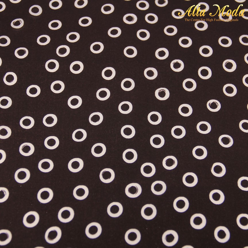 

Alta Moda Viscose Warna Hitam Motif Dot Bulat Putih (1M)