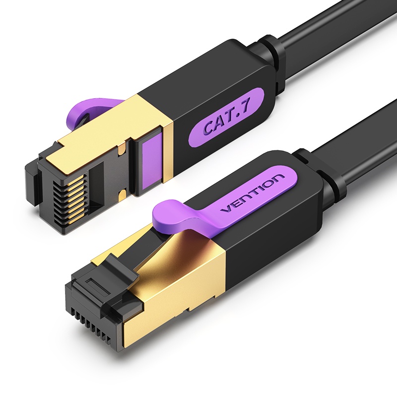 Vention Kabel Lan Ethernet Cat7 Kecepatan Tinggi Rj45 Stp Flat Gigabit 7 Harga Rendah