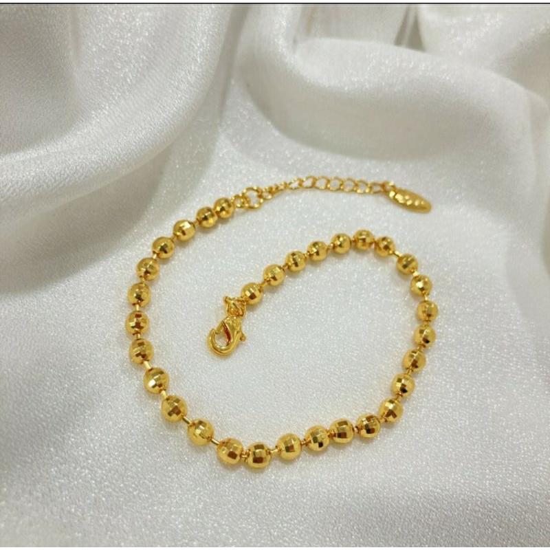 Gelang yaxiya biji lada ukir / gelang tangan biji lada ukir panjang 18-20 cm