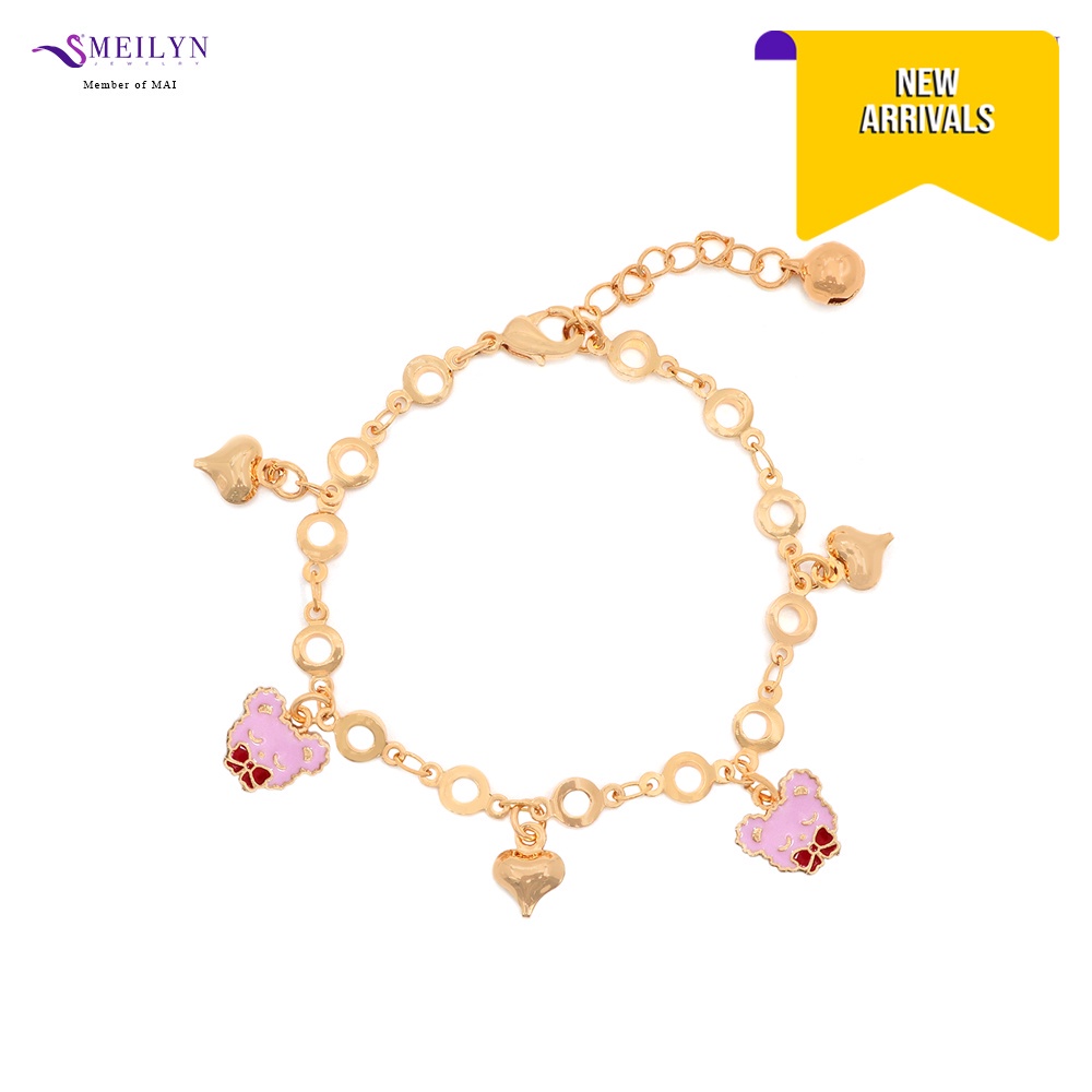 Gelang Tangan Anak Motif Bears BT21 Pink Love Perhiasan Anak 1098