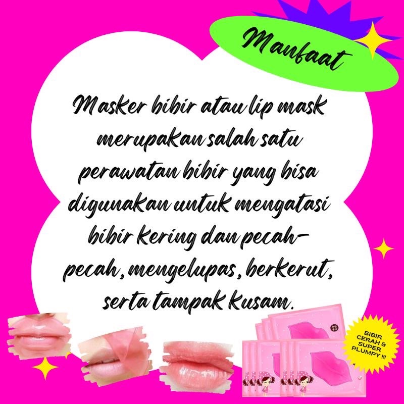 Masker untuk Bibir Hitam Lips Mas Collagen