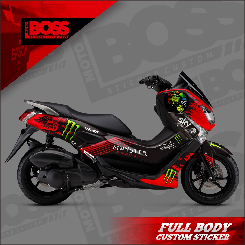 Decal Sticker Stiker Yamaha Nmax 2016 2017 2018 2019 Full Body Striping dekal stiker Full Body Nmax 