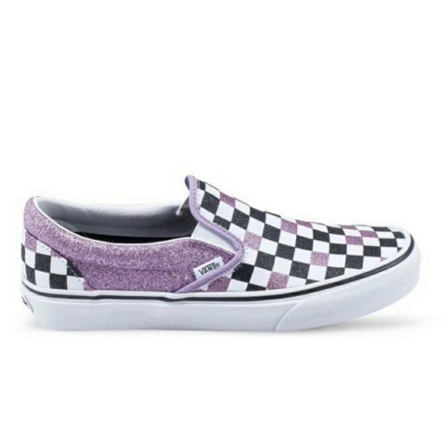 vans glitter checkerboard