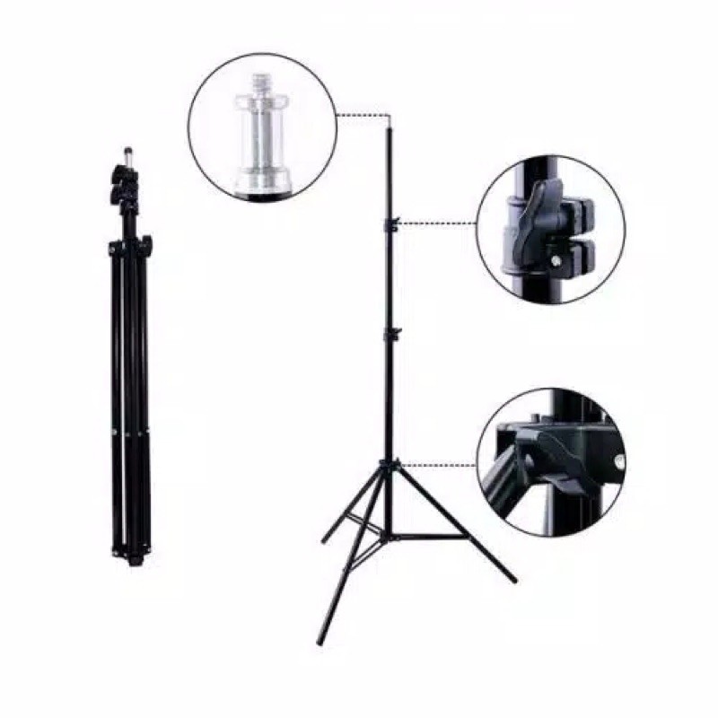 hanya Tripod panjang 2 Meter Tripod Portable Lighting Stand - Tripod untuk HP dan Camera