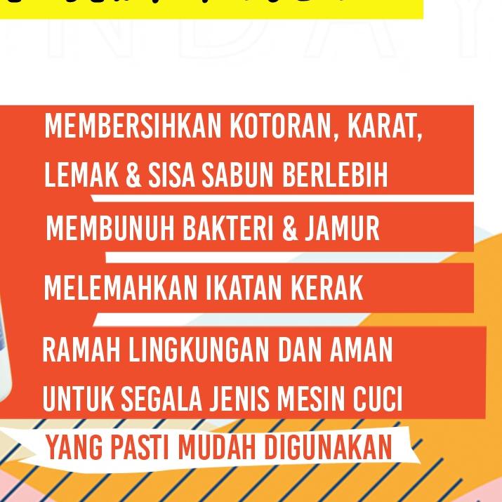 ☪ PEMBERSIH TABUNG MESIN CUCI UNTUK MESIN CUCI 1 TABUNG DAN 2 TABUNG ☼