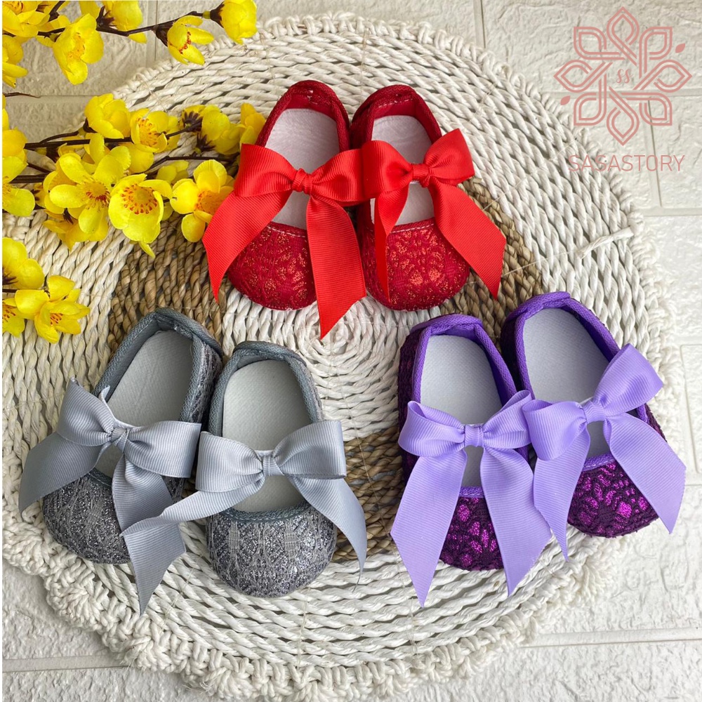 SEPATU PREWALKER BABY BAYI BROKAT ANAK PEREMPUAN 0-12 BULAN FP10