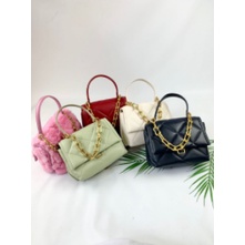 TAS WANITA CK QUILTED CHUNKY CHAIN LINK PREMIUM IMPORT