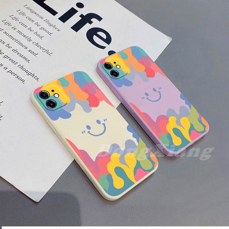 Macaron Camera Lens Phone Case Huawei Y7A 2020 Y6P 2020 Nova 7i 3i 5T Y9 Prime 2019 Y9S Fashion Smile Matte Hard Back Cover R&amp;j