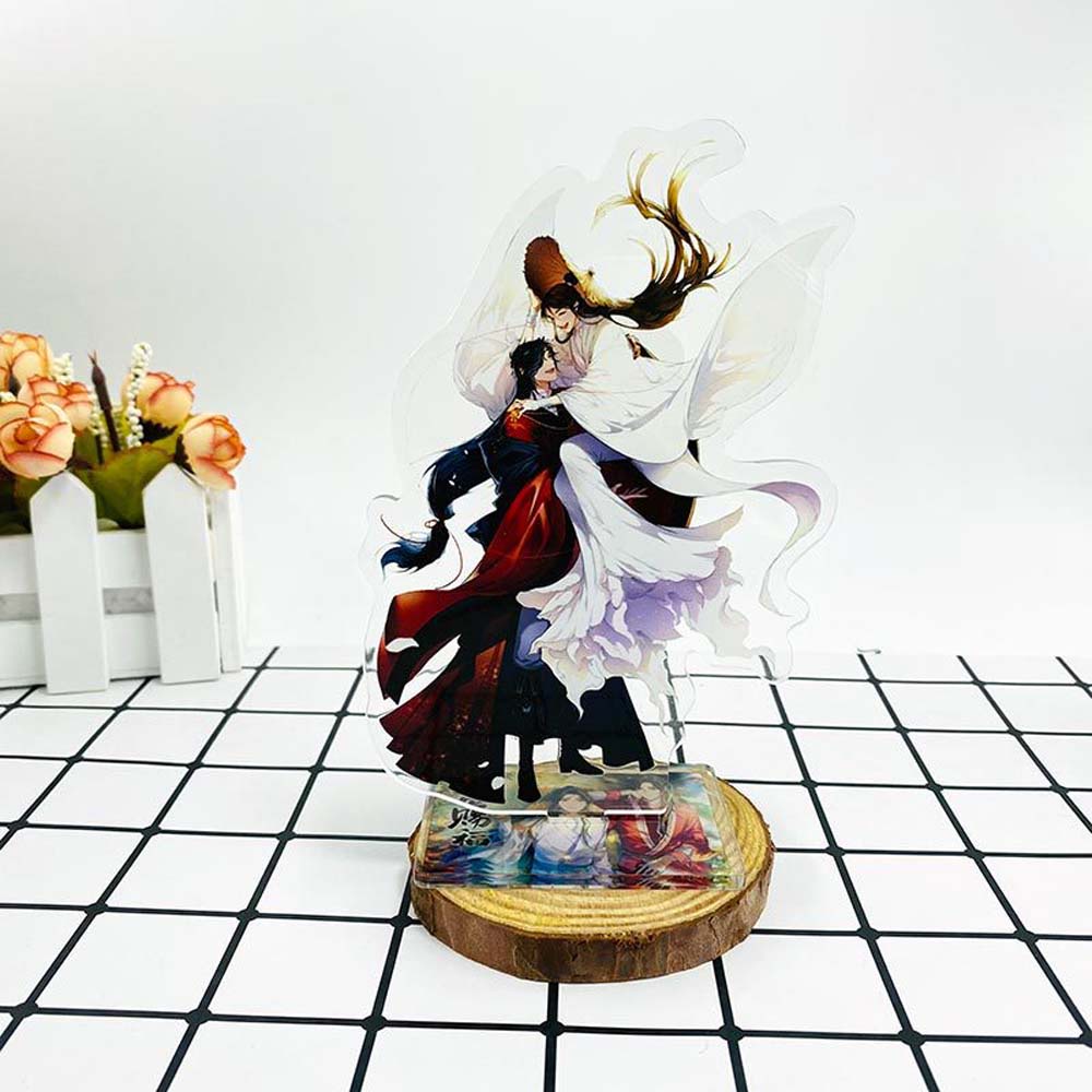 Needway  Cute Figure Model Toys Acrylic Figure Model Plate Tian Guan Ci Fu Decoration Toys Collection Model Cartoon Anime Action Figure Desktop Standing Card Stand Model Toys Acrylic Stand Figure