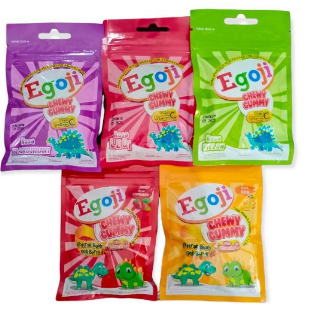 

Egoji Dino Gummy Permen Vitamin A B Komplek C D E Zink