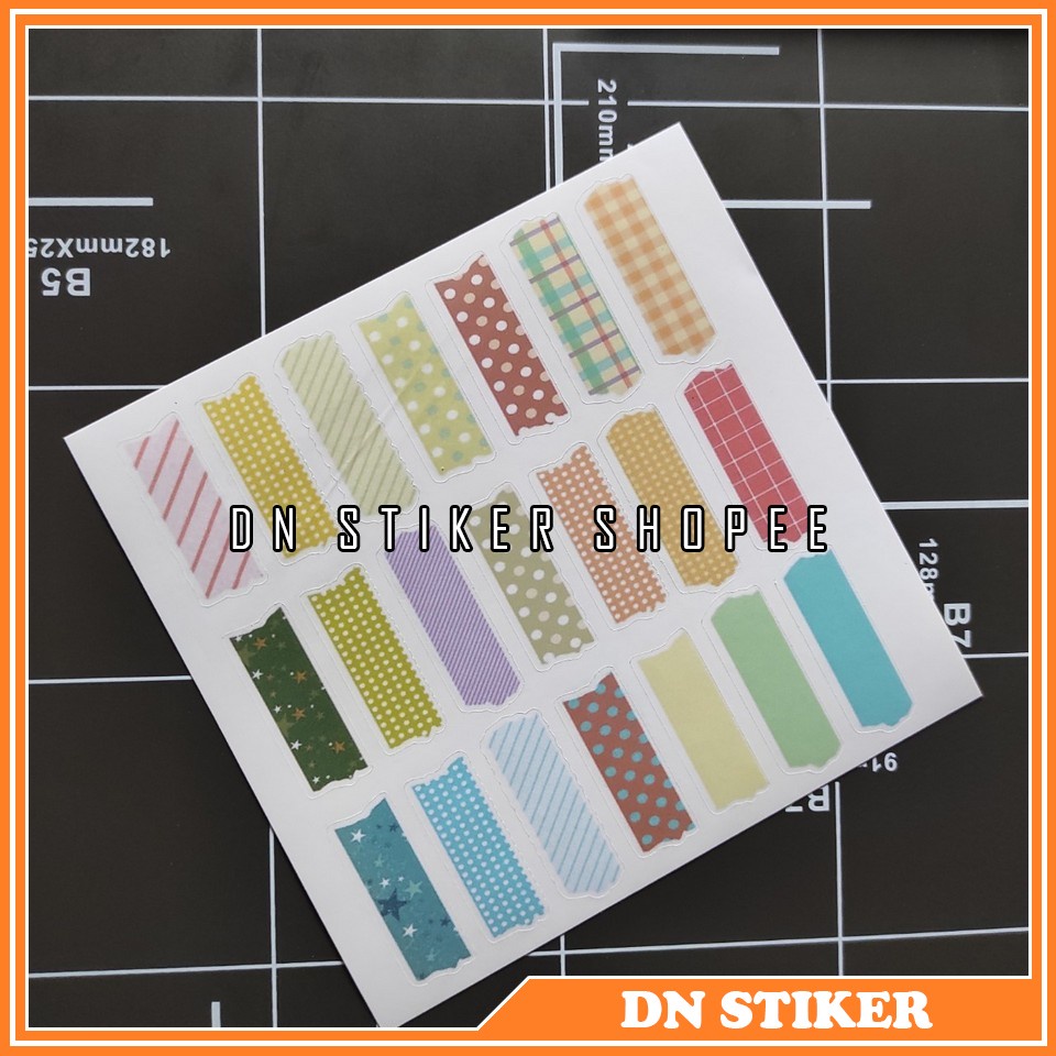 

Stiker kertas gambar warna 1 lembar aesthetic jurnal stiker aksesoris cutting stiker jurnal