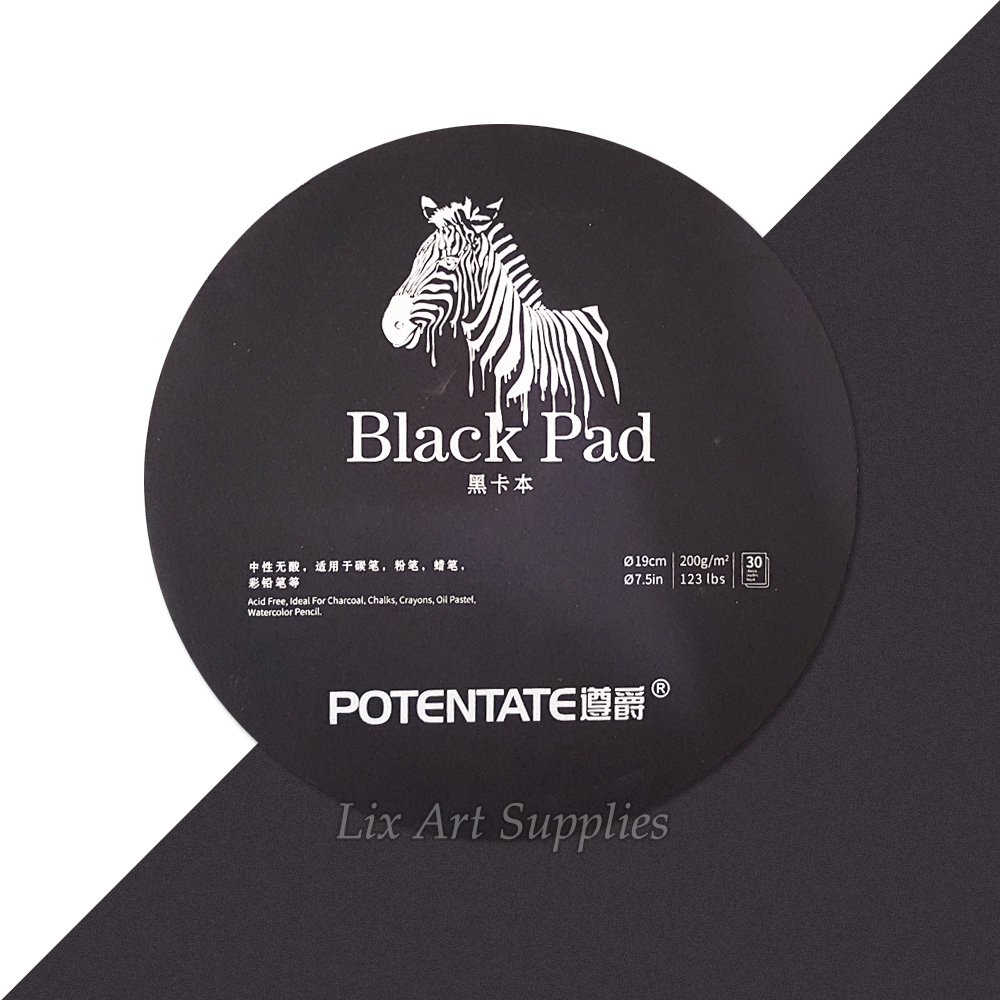 

Potentate Black Paper - Circular Pad / Kertas Hitam