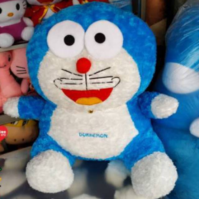 Boneka doraemon duduk jumbo.