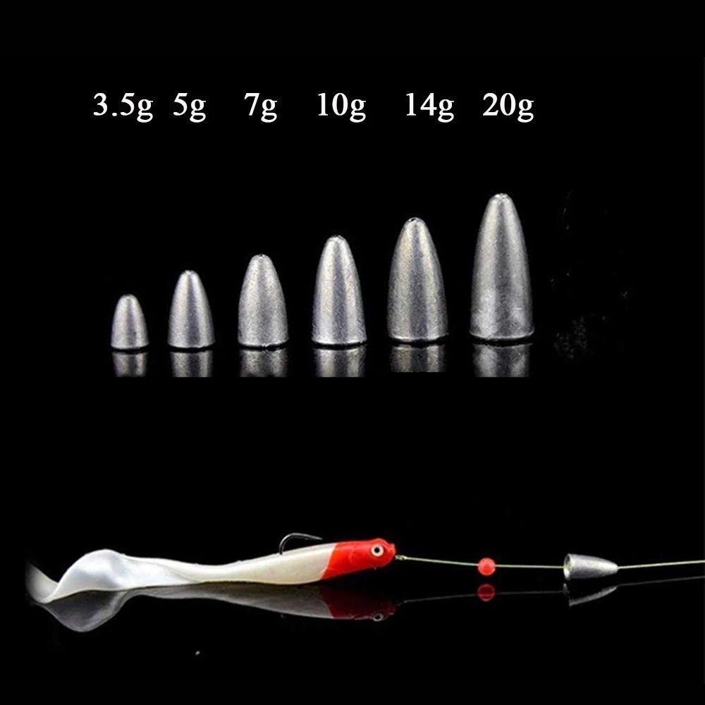 Lanfy Fishing Lead Sinker Aksesoris Pancing Alat Pancing Bass Fishing Tackle Cacing Pancing Sinker