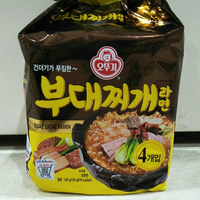 

ottogi budae jigae ramen 520 gr ( 520 gr x 4 pcs ) non halal