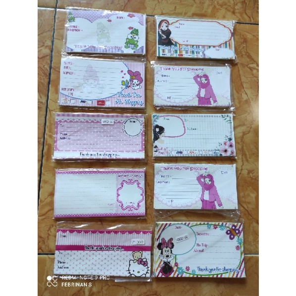 

label pengiriman Stiker