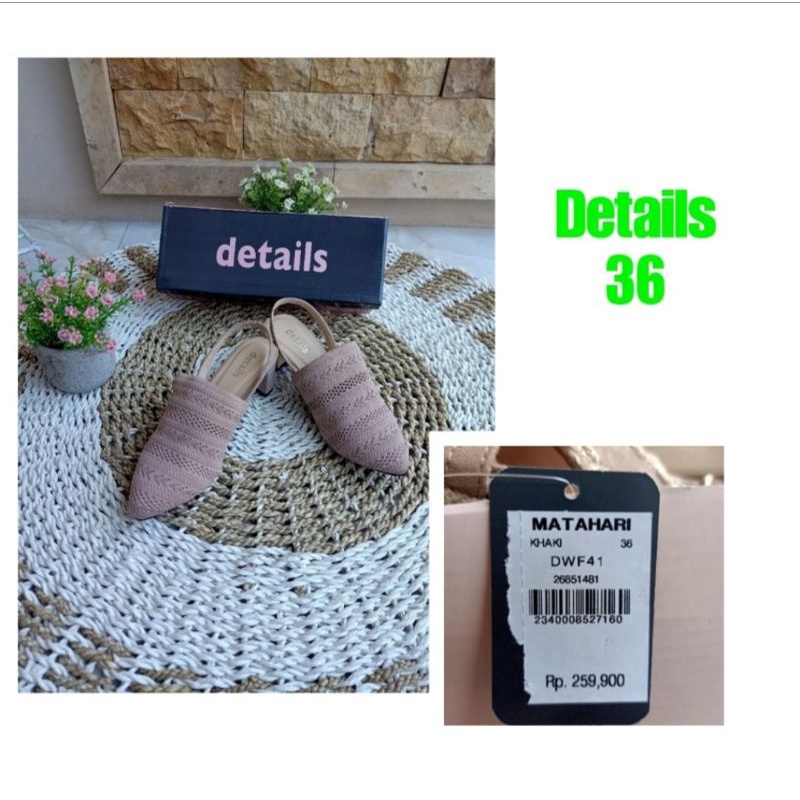 Sepatu sandal Details