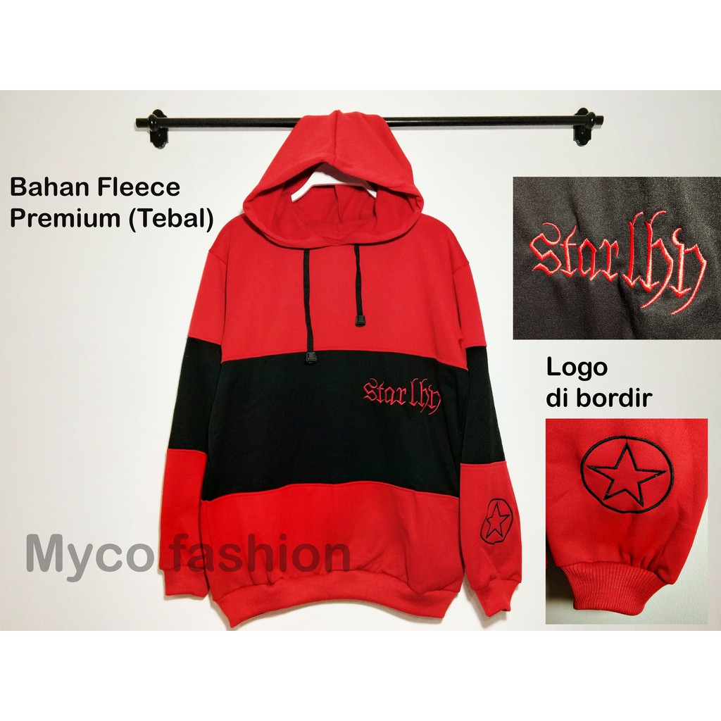 Jaket Sweater Hoodie Star Lhn | Ukuran XL