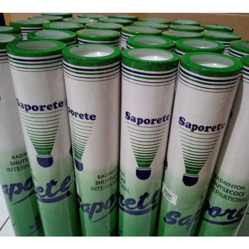 kok saporete / shuttlecock saporete / cock saporete green / kok bulutangkis saporete