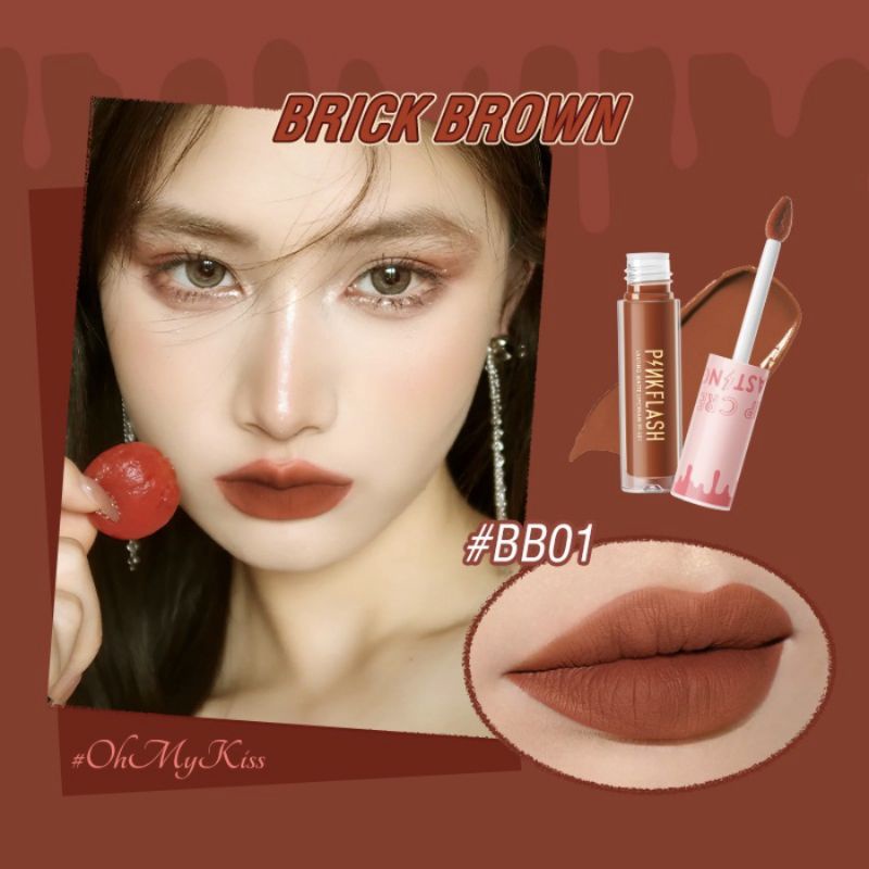 RCS✅ - PINKFLASH L01 oh my kiss lipstik matte lipstick pinkflash