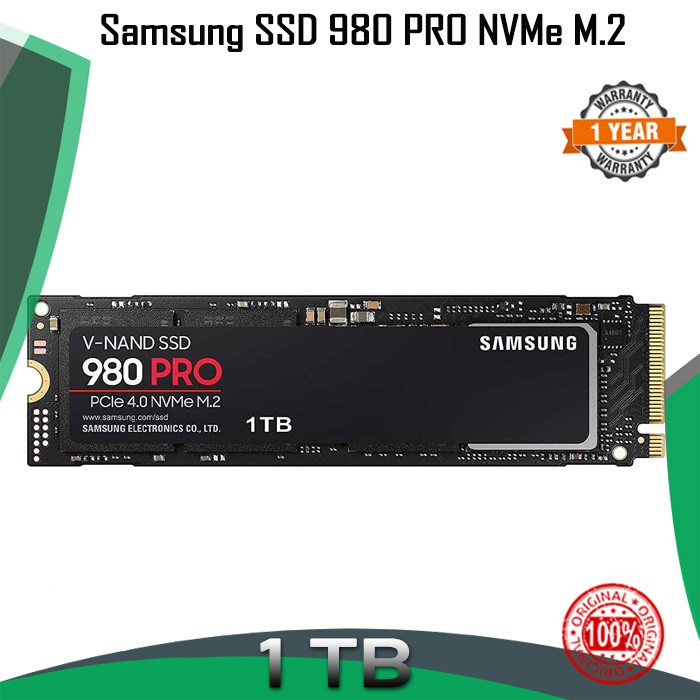 SSD M.2 NVMe Laptop SAMSUNG 980 PRO M2 1TB PCIe Gen 4.0 Internal 1 TB