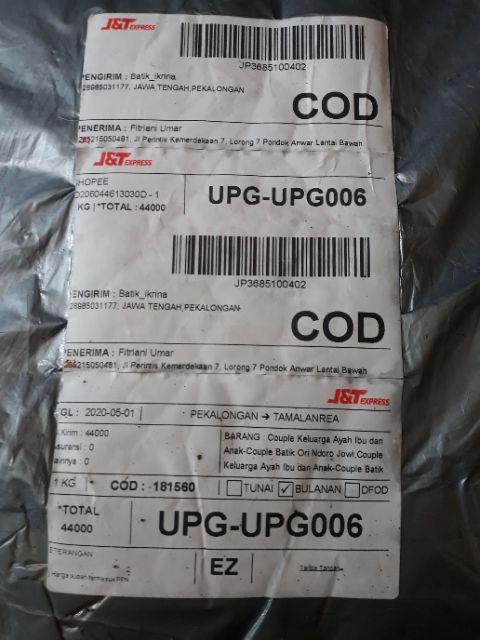 ( Couple Keluarga ) Batik Couple Keluarga Sania Ruffle Ori Ndoro Jowi Dnt - Mega