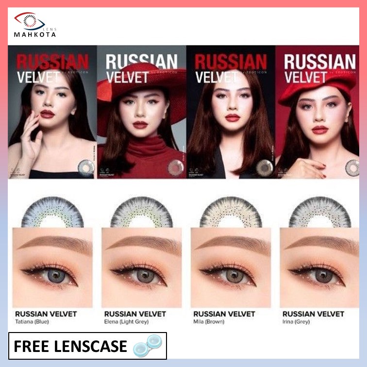 SOFTLENS X2 RUSSIAN VELVET NORMAL &amp; MINUS (-0.50 S/D -6.00) BY EXOTICON DIA 14.5MM / Softlen Soflen