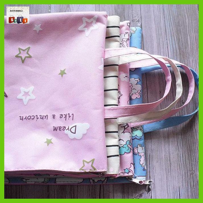 

DOCUMENTO- PF06 DREAM UNICORN PORTABLE A4 FILE STORAGE POUCH BAG TEMPAT BUKU AL - UNICORN C -ASLIII.