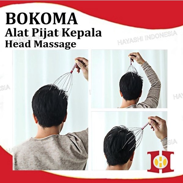 Alat Pijat Kepala BOKOMA Head Massager Terapi Refleksi Kesehatan