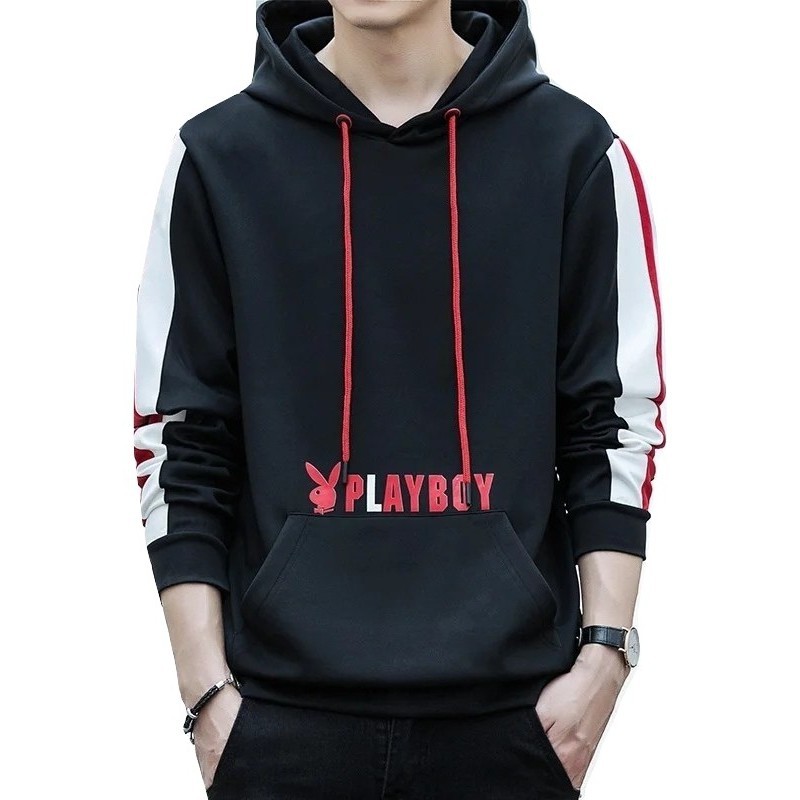 Sweater Pria Rens Playboy Hoodie Sweater Fleece