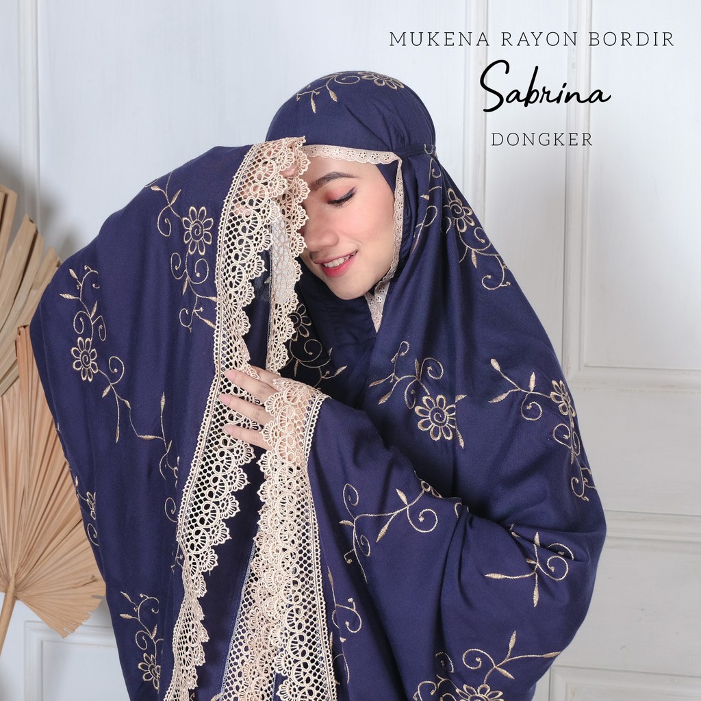 PUSAT MUKENA TASIK - MUKENA DEWASA RAYON BORDIR SABRINA