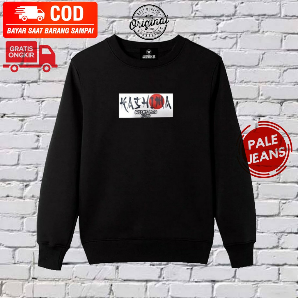 PALE JEANS Sweatshirt JAPAN EDITION / CREWNECK JPN / Sweater Oblong Jepang Original Distro Pria.-1