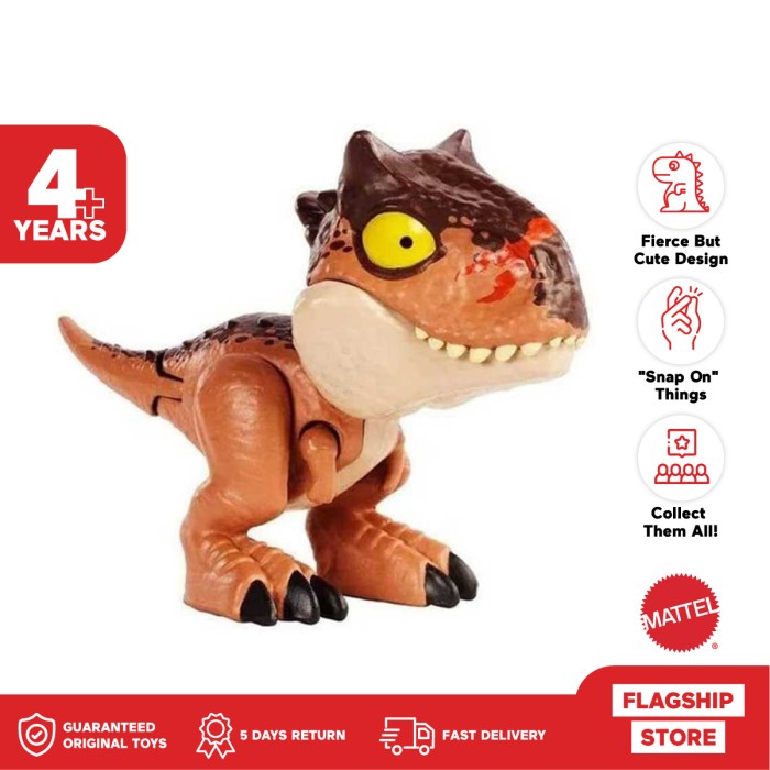 Jurassic World Snap Squad Carnotaurus Toro - Mainan Action Figure