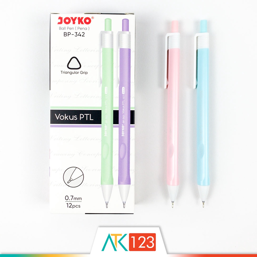 

Pulpen Mekanik / Cetek / Retractable Ball Pen Pastel Joyko Vokus BP-342