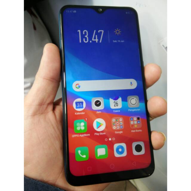 Seken Oppo A7 resmi ram 4/64gb mulus Apik fullset ori no kendala