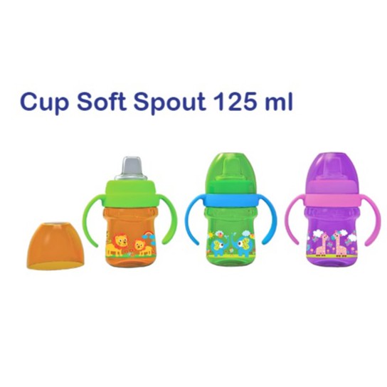 Baby Safe Cangkir Minum Anak Anti Kembung Training Cup Soft Spout AP005