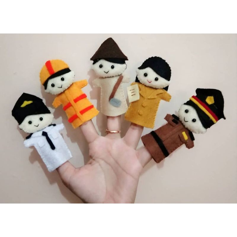 boneka flanel /boneka jari / finger puppet(1lusin/12pcs)