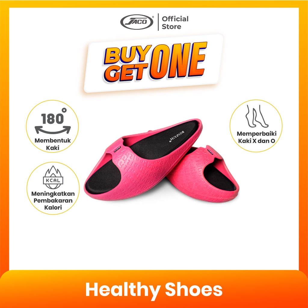 BUY 1 GET 1 - Jaco Healthy Shoes Sandal Pelangsing &amp; Terapi Sandal Kesehatan Wanita