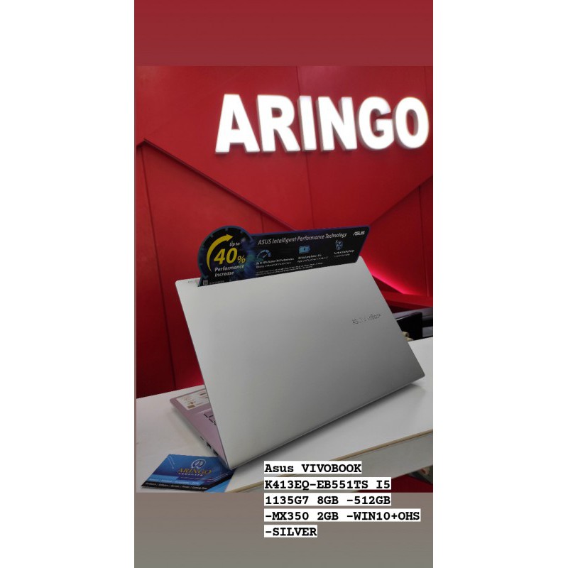 Laptop Asus VIVOBOOK K413EQ-EB551TS I5 1135G7 8GB - SSD 512GB -MX350 2GB -WIN10+OHS -SILVER