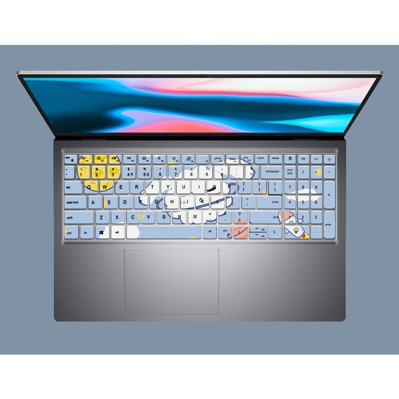 Dell Inspiron 15 Pro Vostro 5510 5515 5518 Cover Pelindung Keyboard Laptop Bahan Silikon Motif Kartun