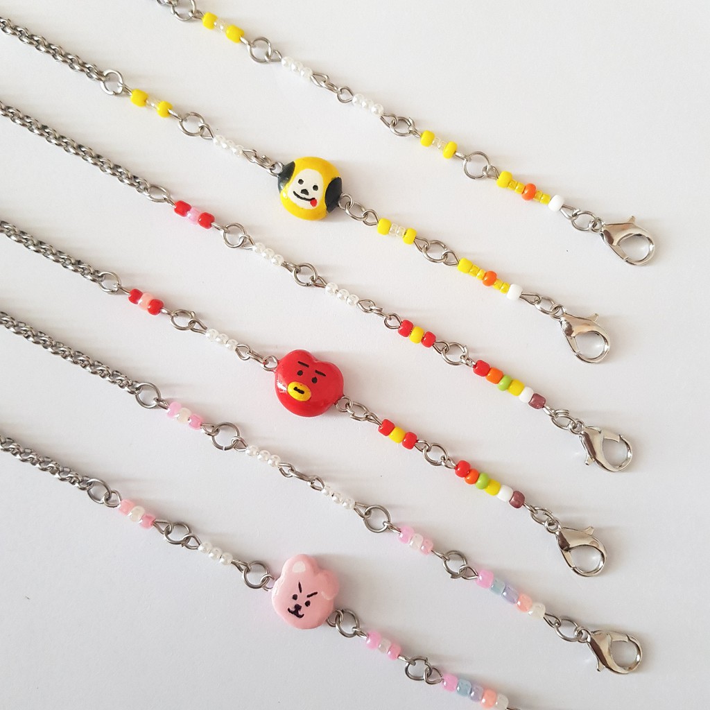 Tali Rantai Masker Strap Mask BT21/ BT21 Clay Mask Chain [Handmade Clay]