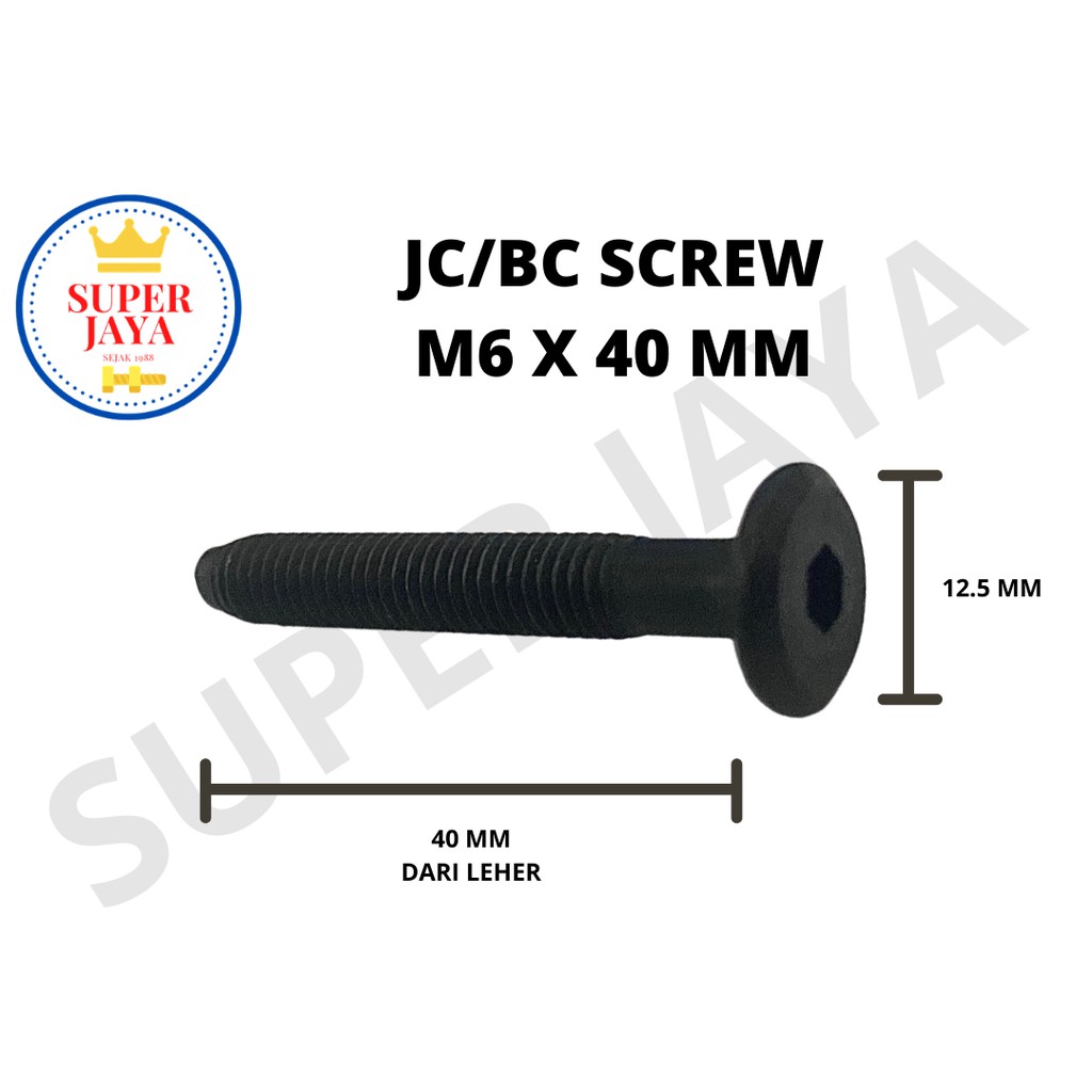 Baut Furniture | Baut JCBC M6X40 - 1 PCS
