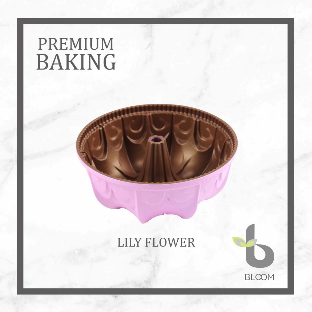 LOYANG CETAKAN KUE PUDDING LILY FLOWER PAN BLOOM